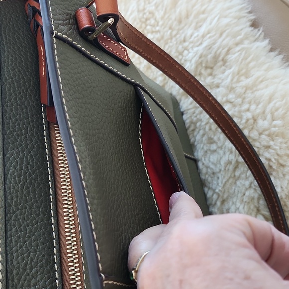 NWOT Dooney & Bourke Moss Green Pebbled Leather Lexington Shopper Tote 💚🎁 - Picture 8 of 17
